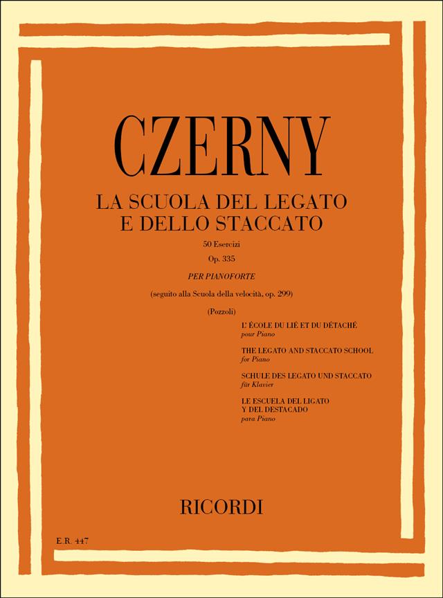 La Scuola Del Legato E Dello Staccato - 50 Esercizi Op. 335 - Per Pianoforte - pro klavír
